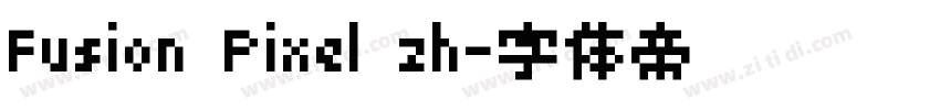 Fusion Pixel zh字体转换